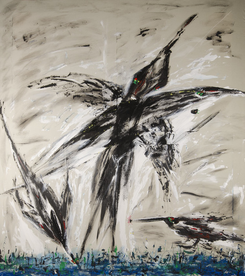 Leon Rooke. Painting - Maiden Flight